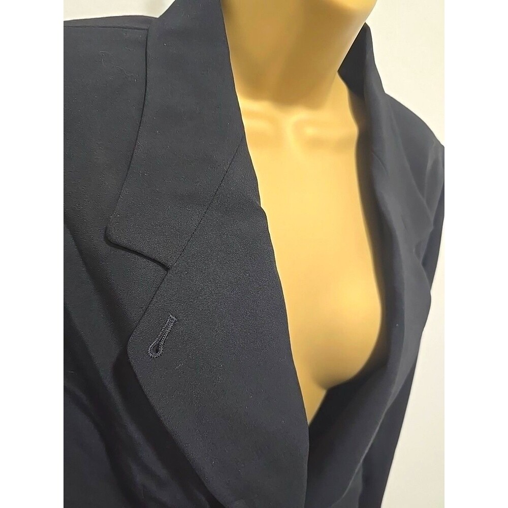 Anne Klein Black Tailored Blazer Womens 10P Classic Timeless Career Minimalist